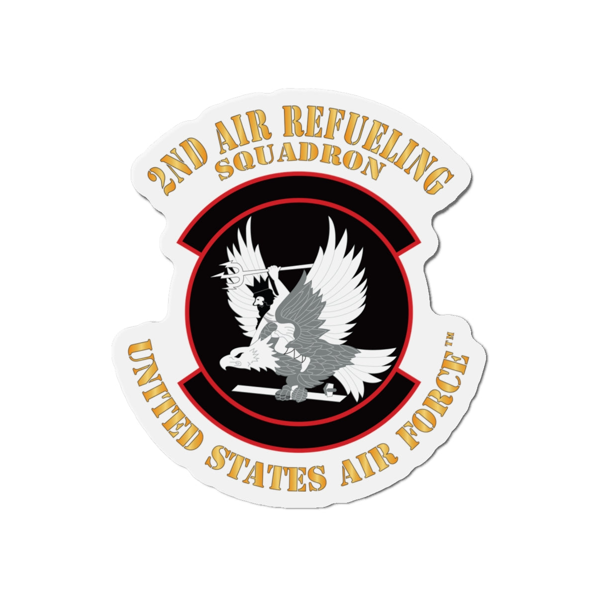 Die-Cut Magnet - USAF - 2nd Air Refueling Squadron