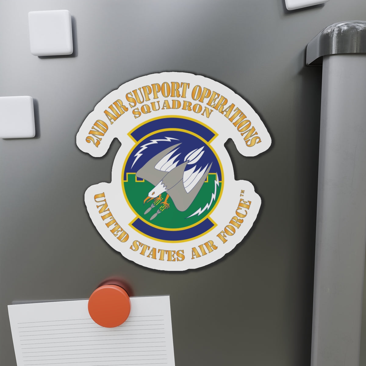 Die-Cut Magnet - USAF - 2nd Air Support Operations Squadron