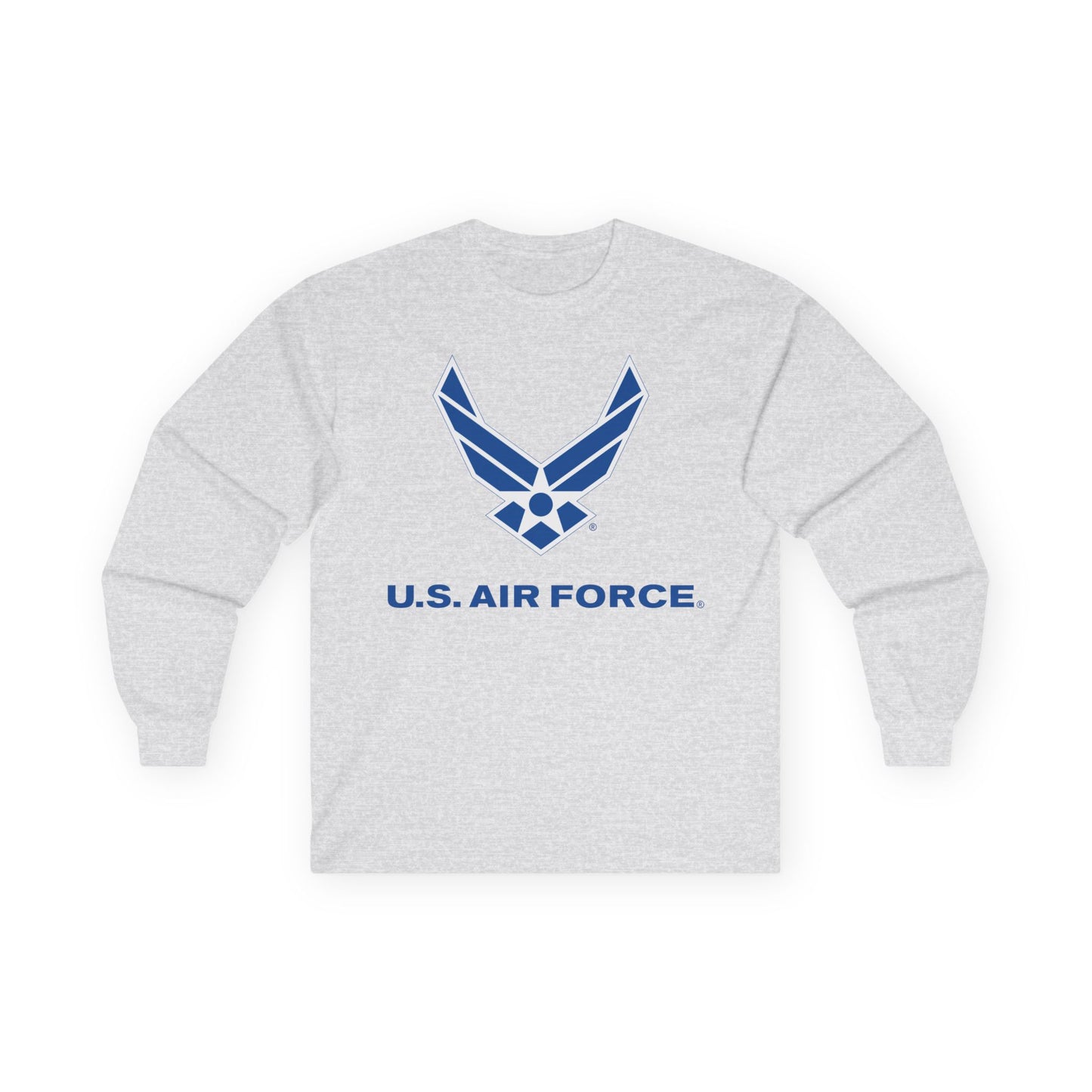 Unisex Ultra Cotton Long Sleeve Tee - USAF Logo, TM Txt - U S Air Force X 300
