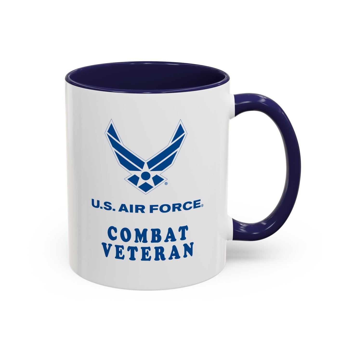 Accent Coffee Mug (11oz & 15oz) - USAF - Air Force - Combat Veteran X 300