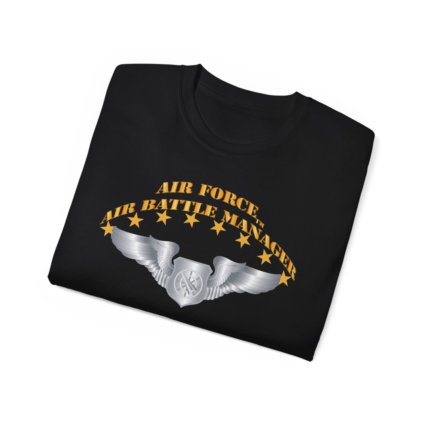 Unisex Ultra Cotton Tee - USAF - Air Battle Manager - Basic Wings X 300