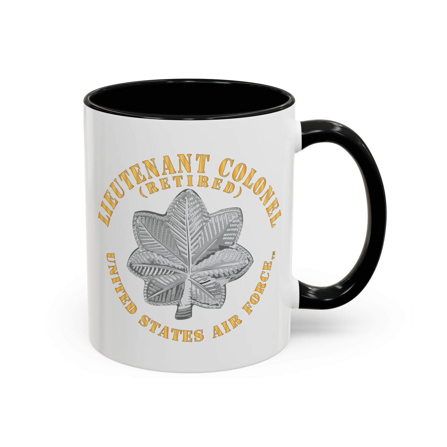 Accent Coffee Mug (11oz & 15oz) - USAF - Lieutenant Colonel - LTC - Retired - TM X 300