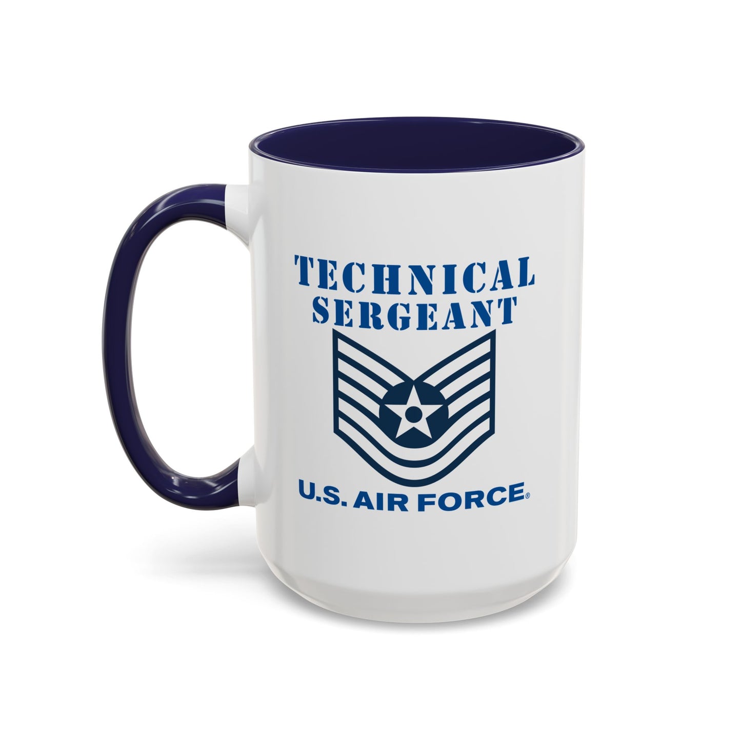 Accent Coffee Mug (11oz & 15oz) - USAF - Technical Sergeant (E6) - 2020 - US Air Force w Text X 300