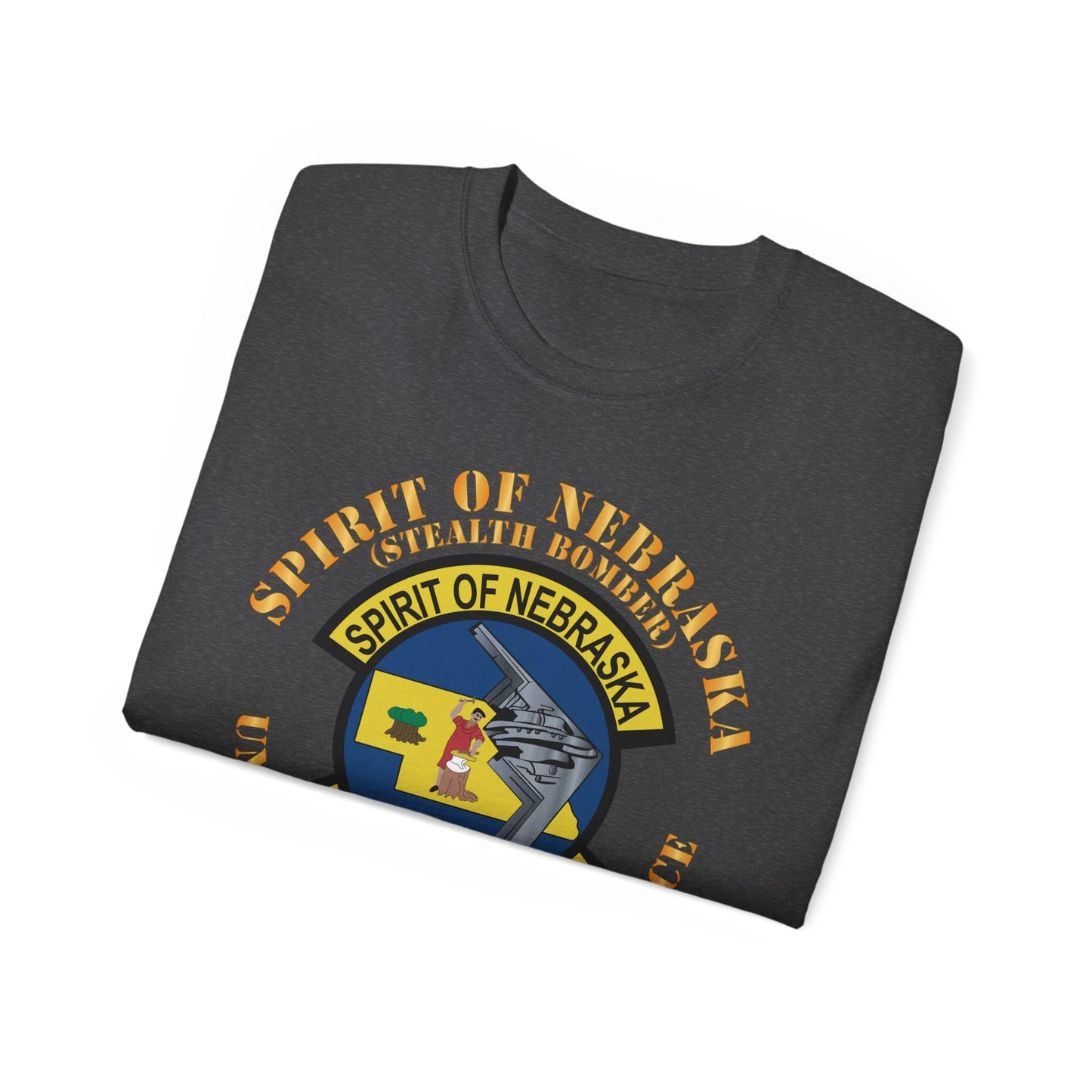 Unisex Ultra Cotton Tee - USAF - B2 - Spirit of Nebraska - Stealth Bomber X 300