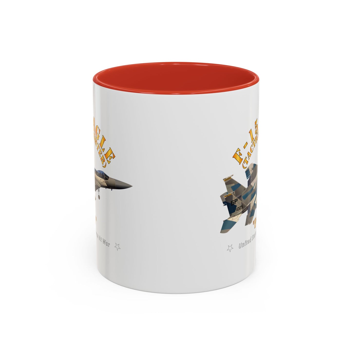 Accent Coffee Mug (11oz & 15oz) - USAF - F15 Eagle - F15