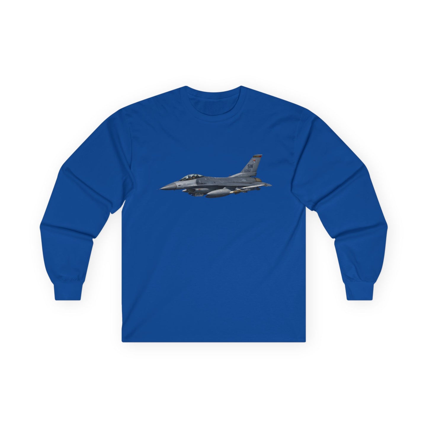Unisex Ultra Cotton Long Sleeve Tee - USAF - F-16 Fighting Falcon wo txt X 300