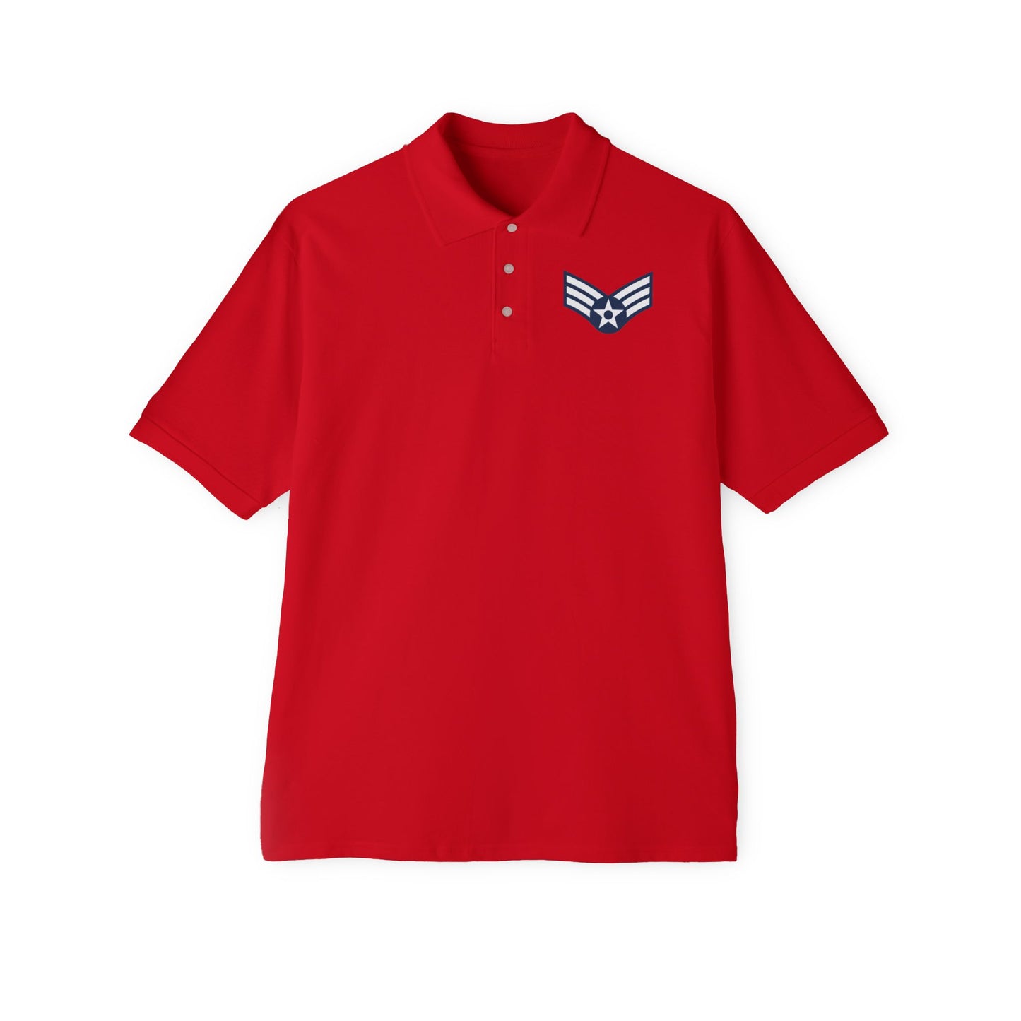 Men's Piqué Polo - USAF - Senior Airman (E4) - 2020