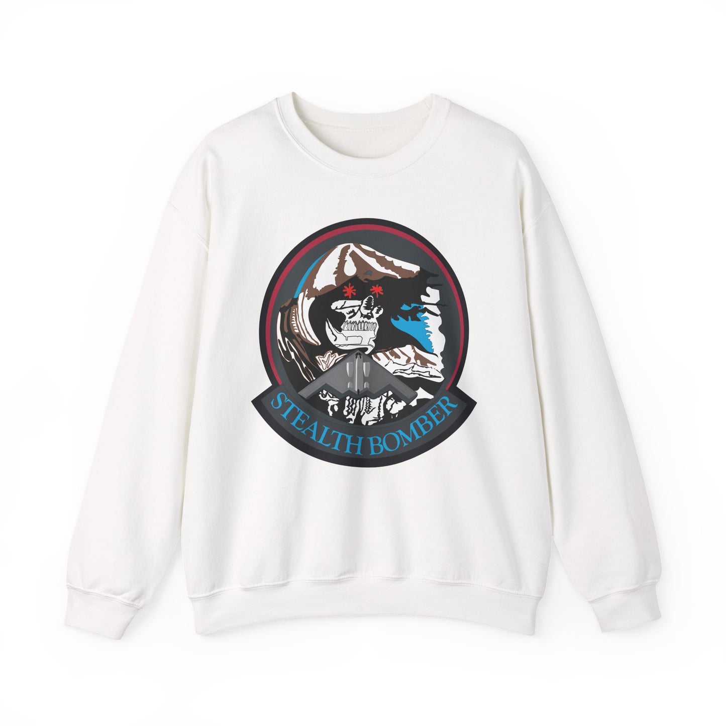 Crewneck Sweatshirt - USAF - B2 - Grim Reaper - Stealth Bomber wo txt X 300