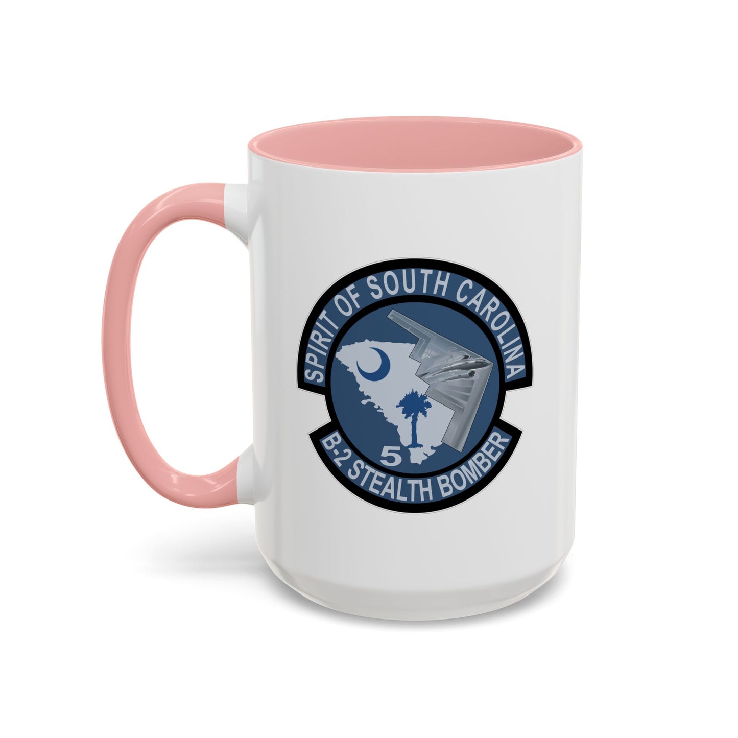 Accent Coffee Mug (11oz & 15oz) - USAF - B2 - Spirit of South Carolina Stealth Bomber wo Txt X 300