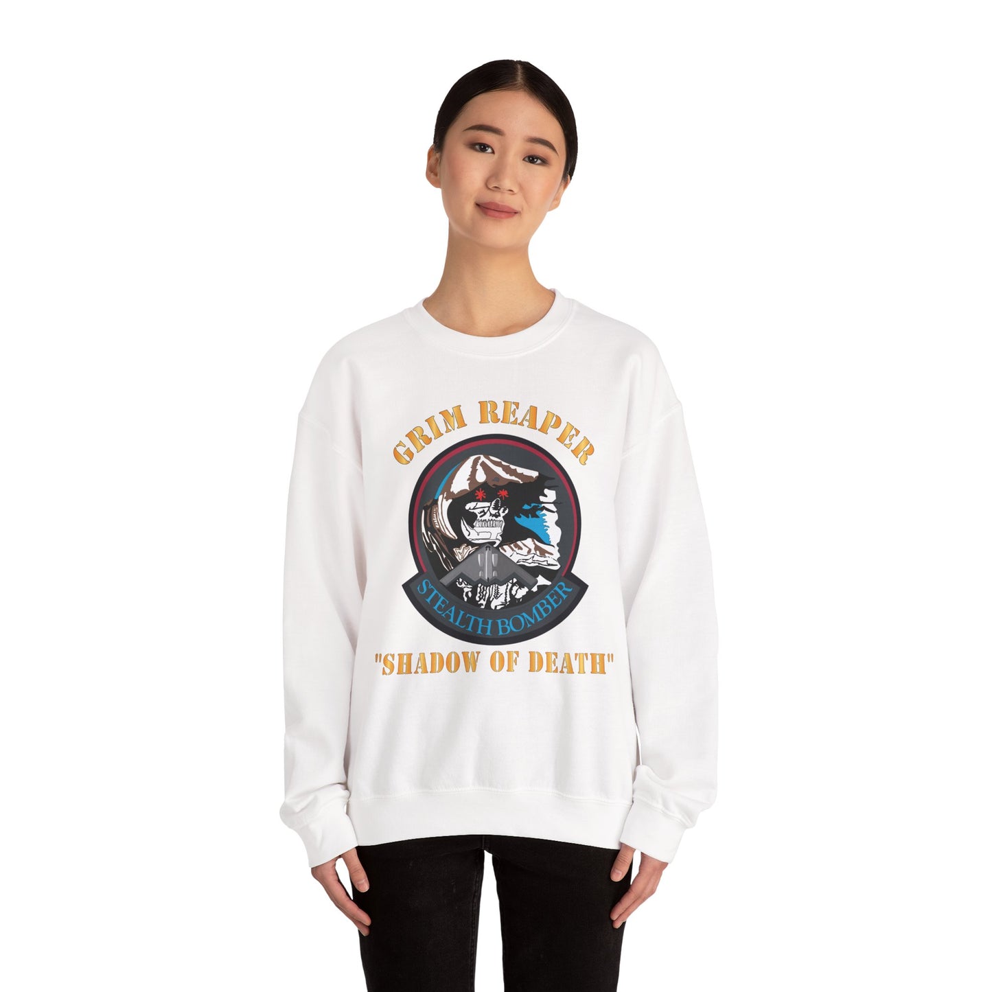 Crewneck Sweatshirt - USAF - B2 - Grim Reaper - Stealth Bomber X 300
