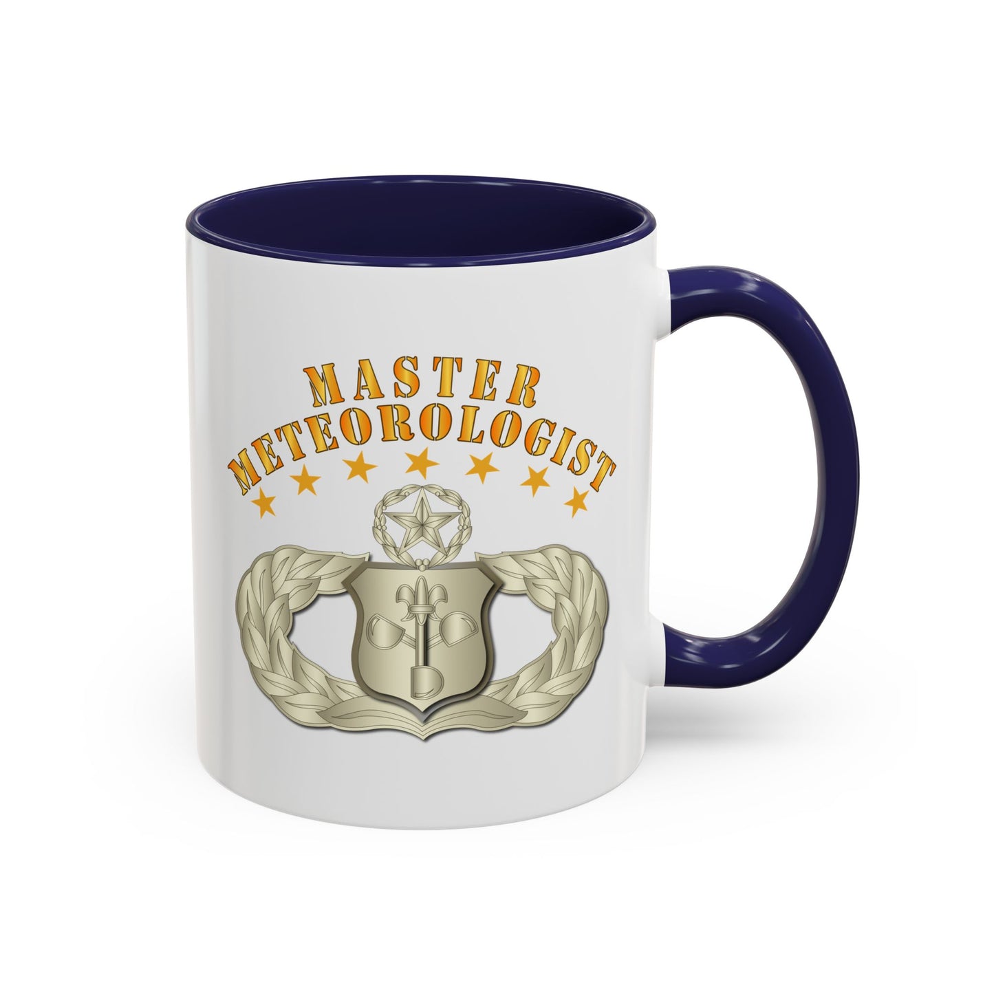 Accent Coffee Mug (11oz & 15oz) - USAF - Meteorologist - Master Badge wo DS