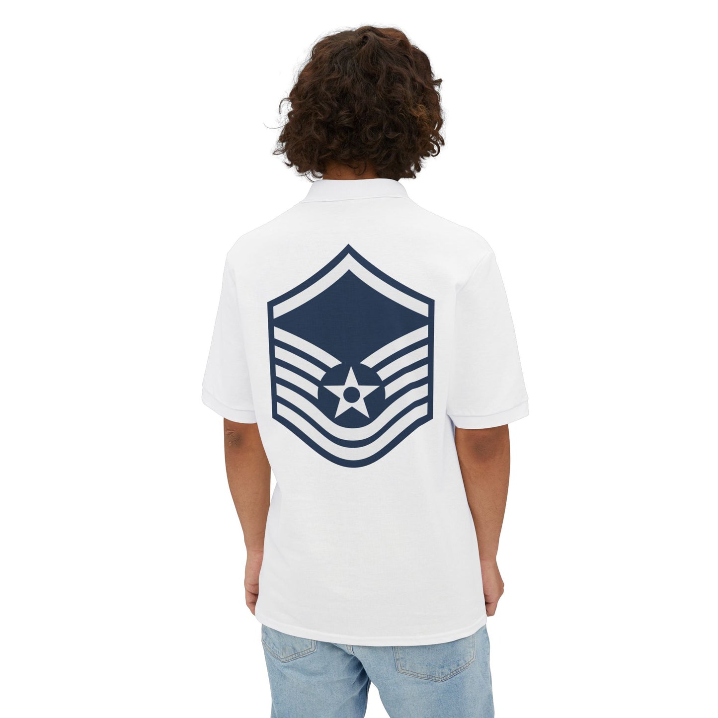 Men's Piqué Polo - USAF - Master Sergeant (E7a) - 2020