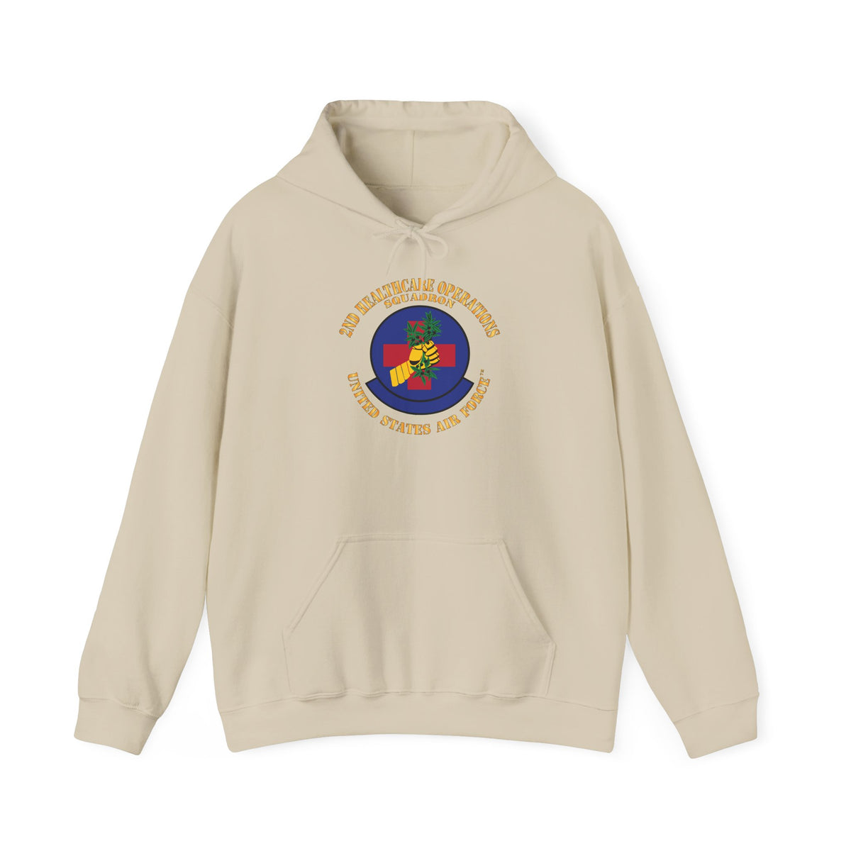 Unisex Heavy Blend Hooded Sweatshirt - USAF - 2nd Healthcare Operations Squadron