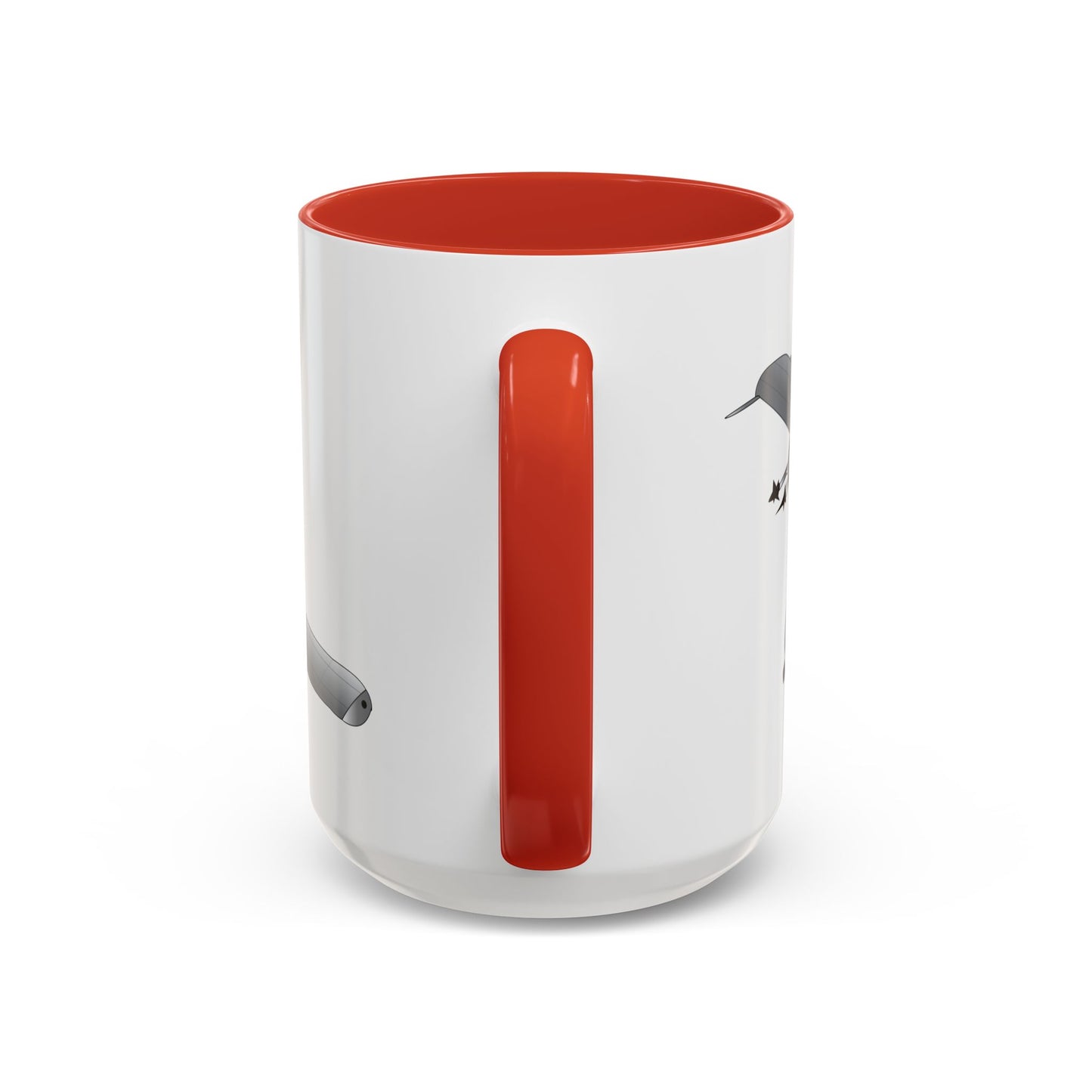 Accent Coffee Mug (11oz & 15oz) - Aircraft - A10 - Front - Top - Oblique X 300