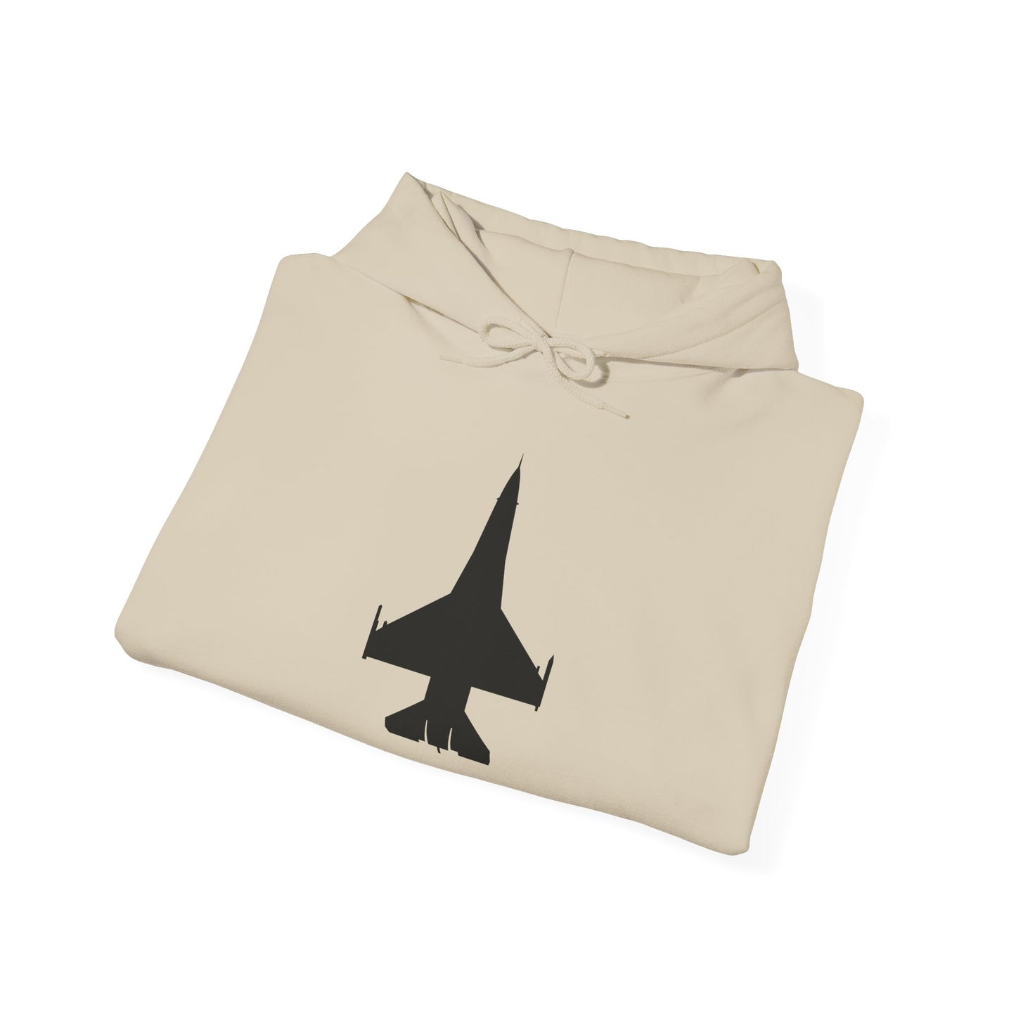 Unisex Heavy Blend Hooded Sweatshirt - Aircraft - F-16 -Top - Black wo Txt X 300