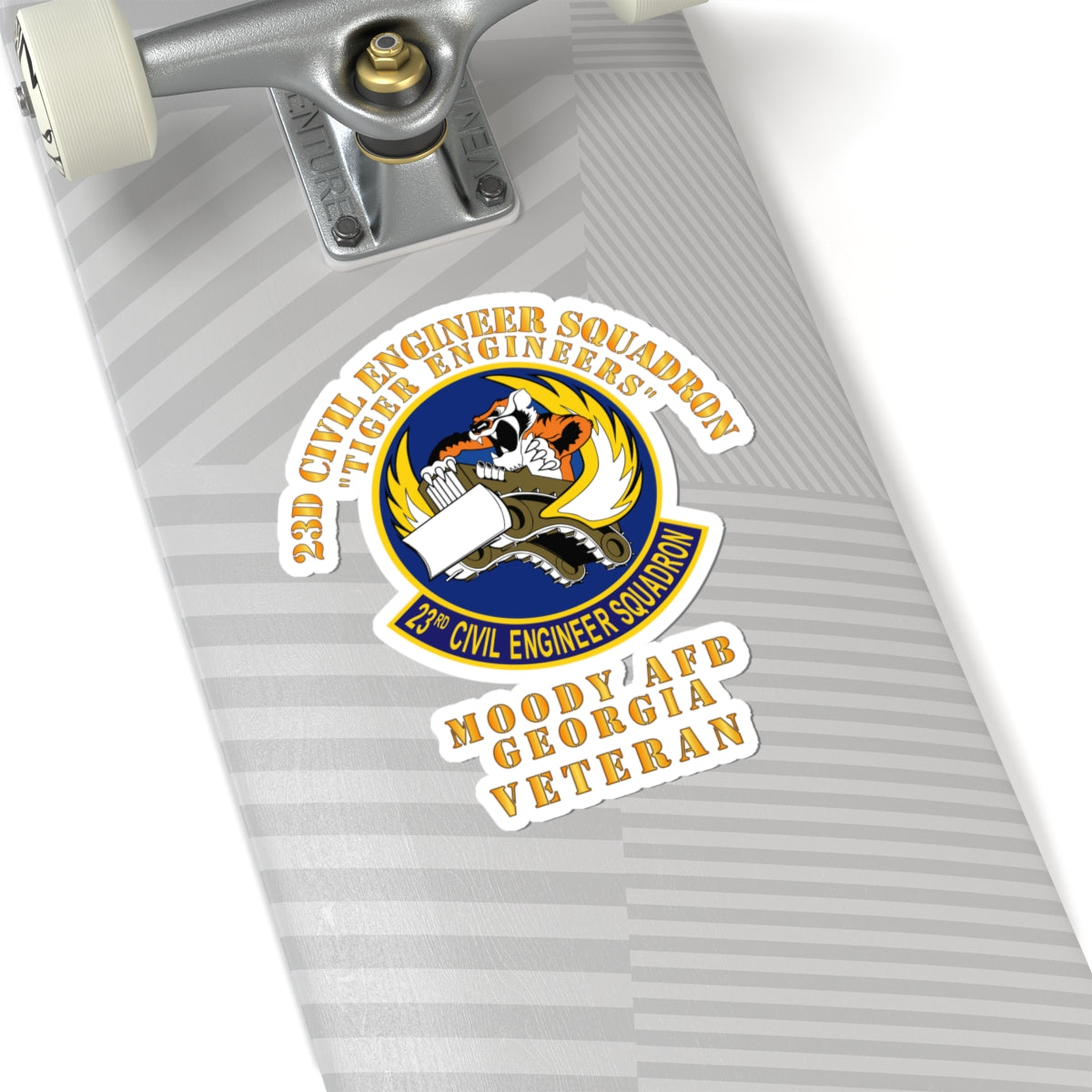 Kiss-Cut Stickers - USAF - 23d Civil Engineer Squadron - Tiger Engineers - Moody AFB, GA