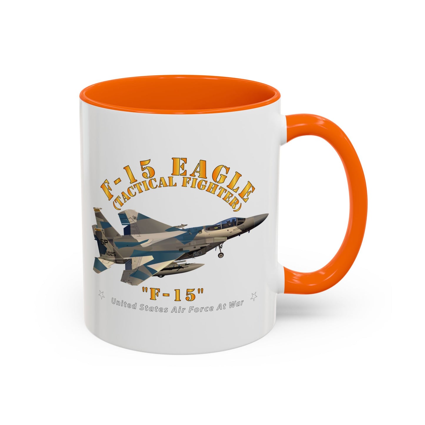 Accent Coffee Mug (11oz & 15oz) - USAF - F15 Eagle - F15