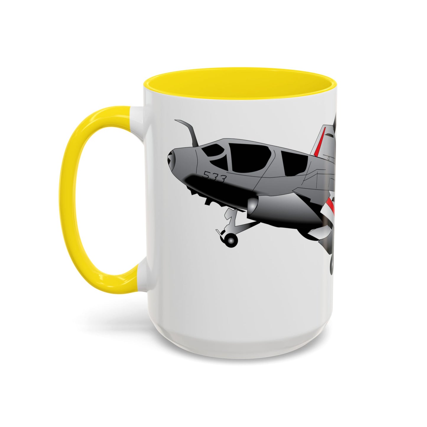 Accent Coffee Mug (11oz & 15oz) - Aircraft - Navy - A-6A Intruder X 300