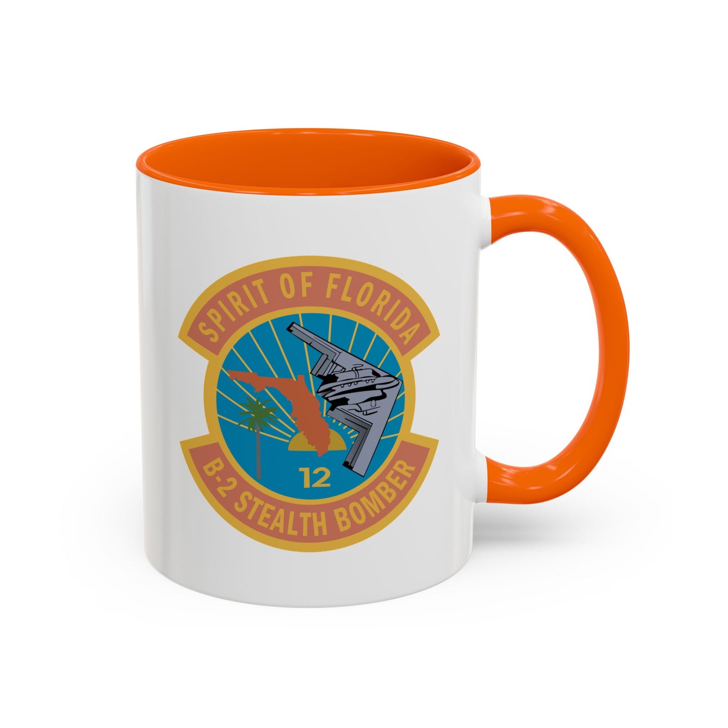 Accent Coffee Mug (11oz & 15oz) - USAF - B2 - Spirit of Florida - Stealth Bomber wo txt X 300