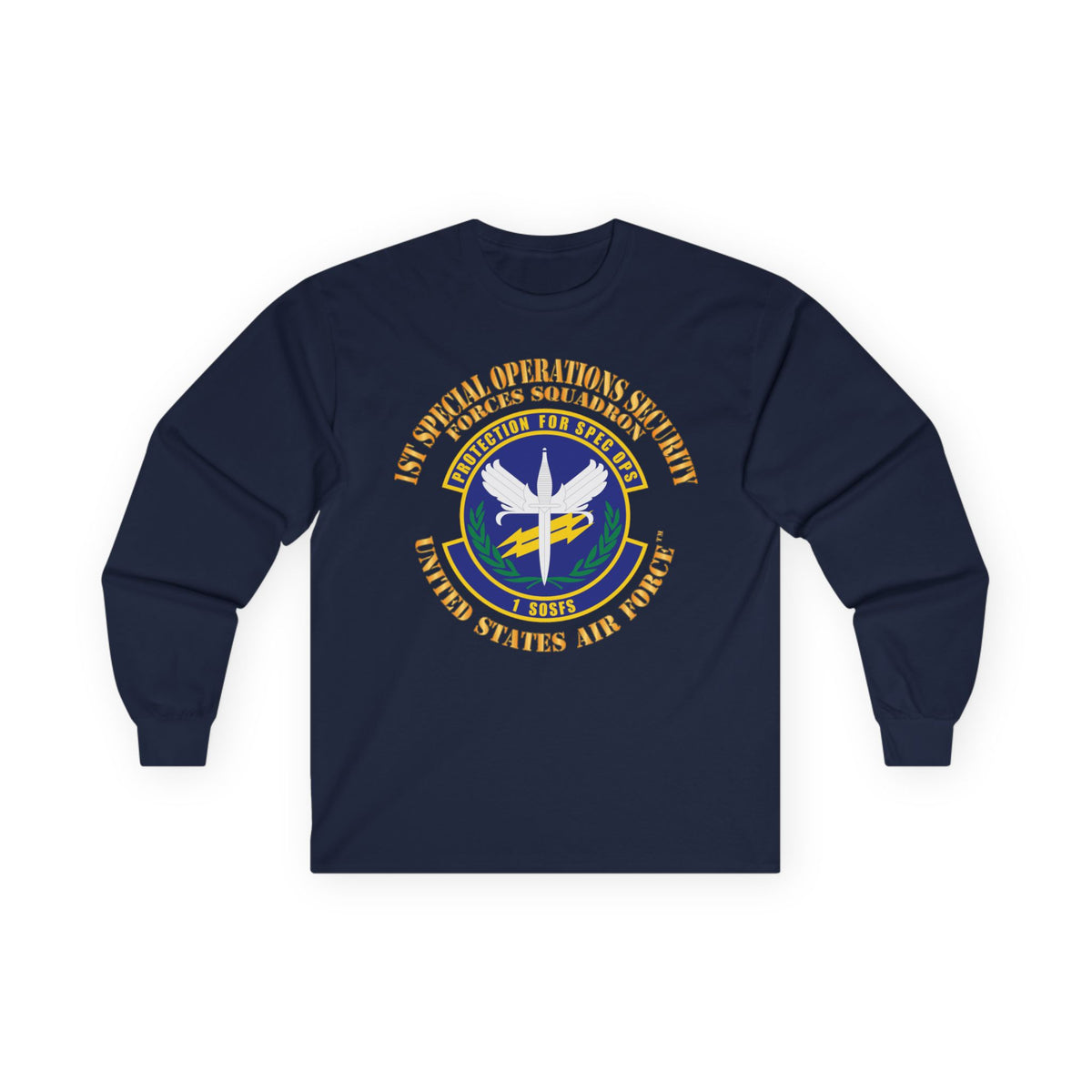 Unisex Ultra Cotton Long Sleeve Tee - USAF - 1st Special Operations Security Forces Squadron X 300