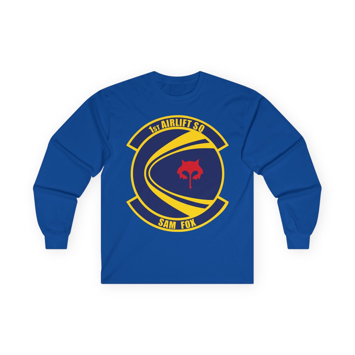 Unisex Ultra Cotton Long Sleeve Tee - USAF - 1st Airlift Squadron wo txt X 300