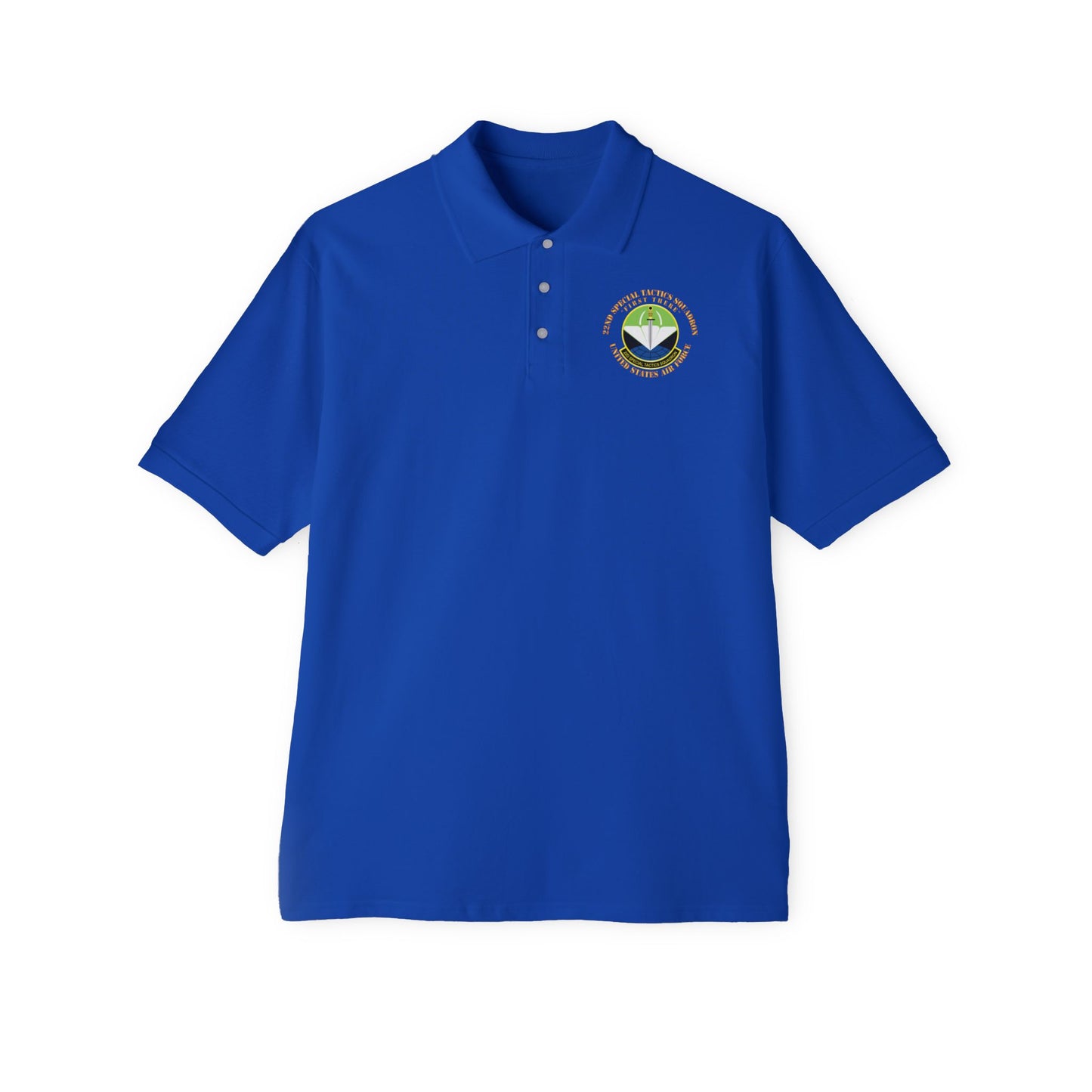 Men's Piqué Polo - USAF - 22nd Special Tactics Squadron - First There X 300