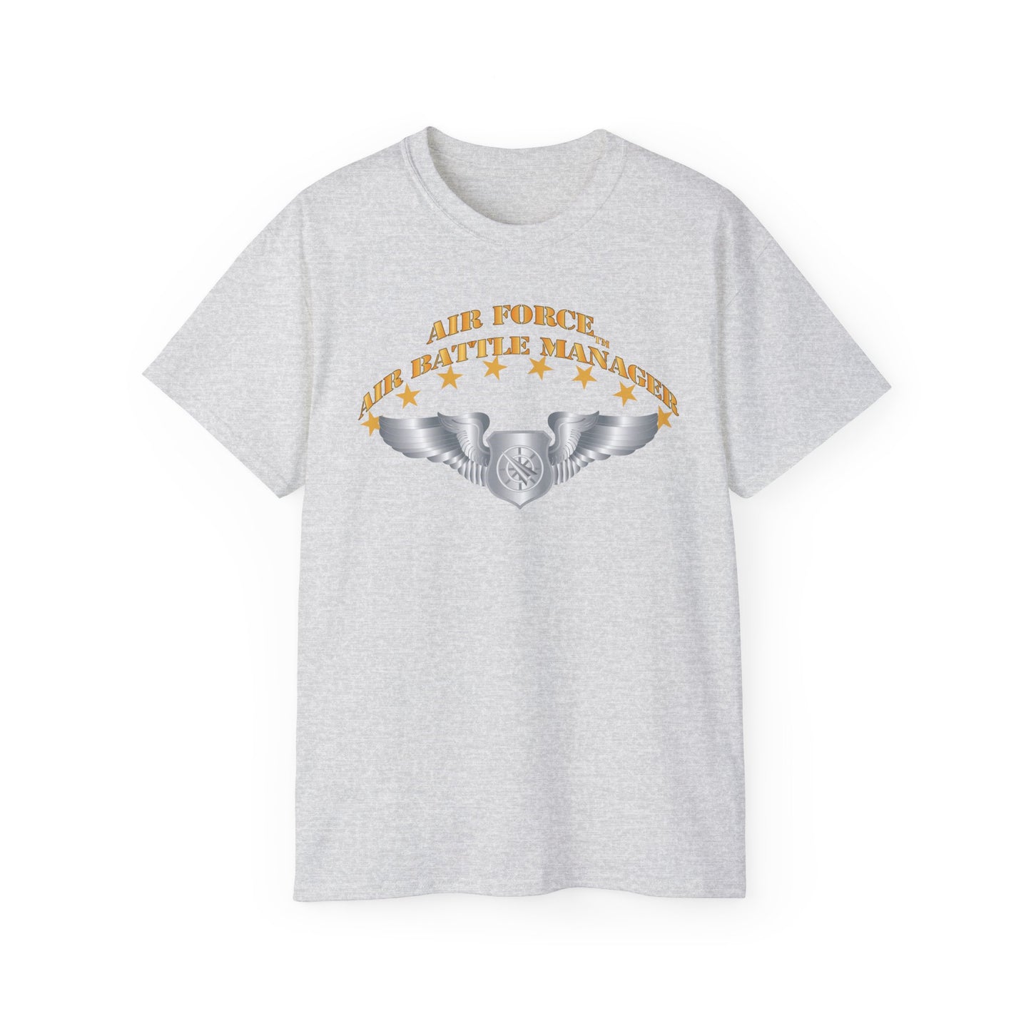 Unisex Ultra Cotton Tee - USAF - Air Battle Manager - Basic Wings X 300