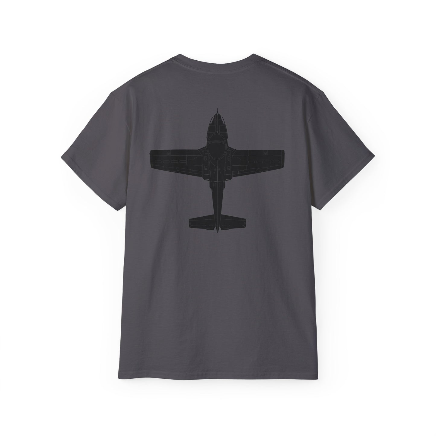 Unisex Ultra Cotton Tee - Aircraft - T-37-Trainer - Top - Black - Metal X 300