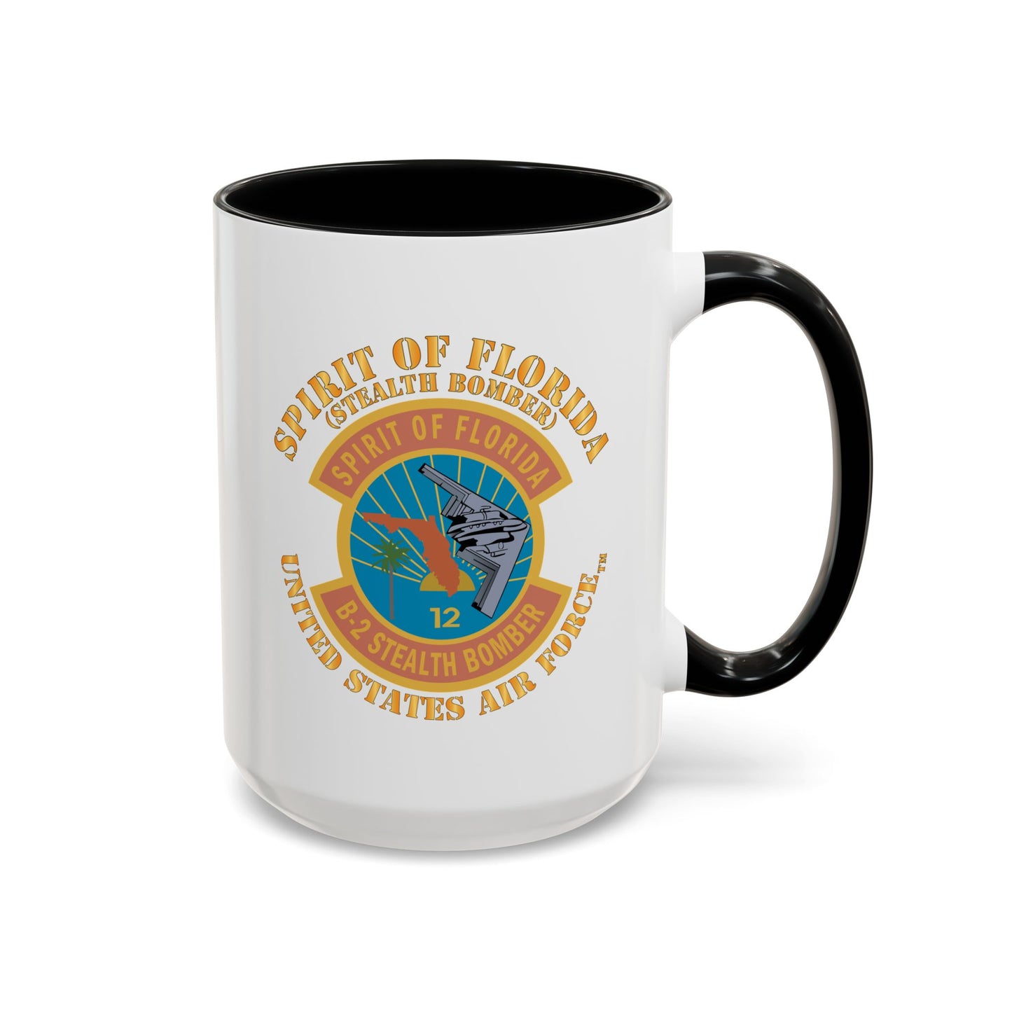 Accent Coffee Mug (11oz & 15oz) - USAF - B2 - Spirit of Florida - Stealth Bomber X 300