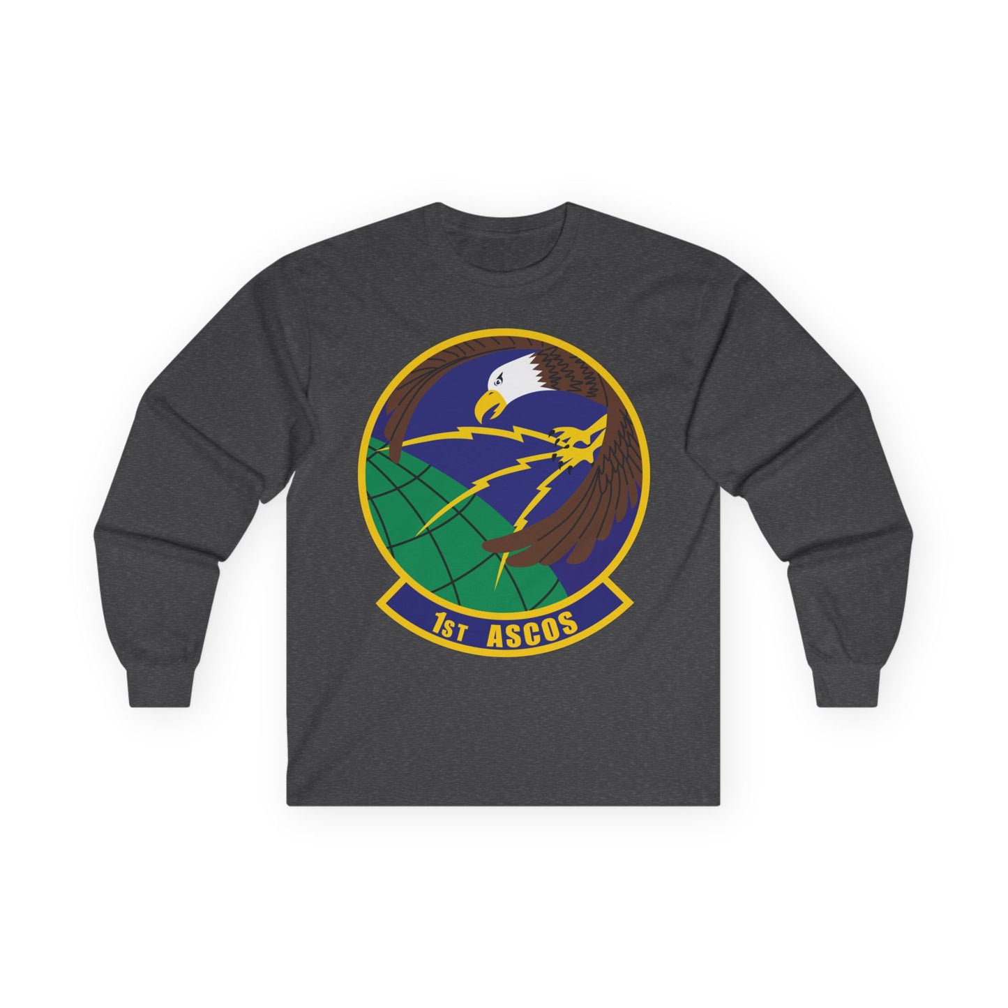 Unisex Ultra Cotton Long Sleeve Tee - USAF - 1st Air & Space Communications Operations Sq wo txt X 300