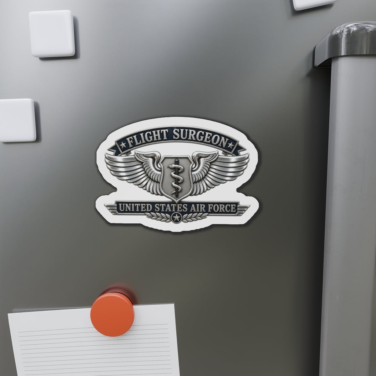 Die-Cut Magnet - USAF - Flight Surgeon Badge - United States Air Force - 3D - Enhanced