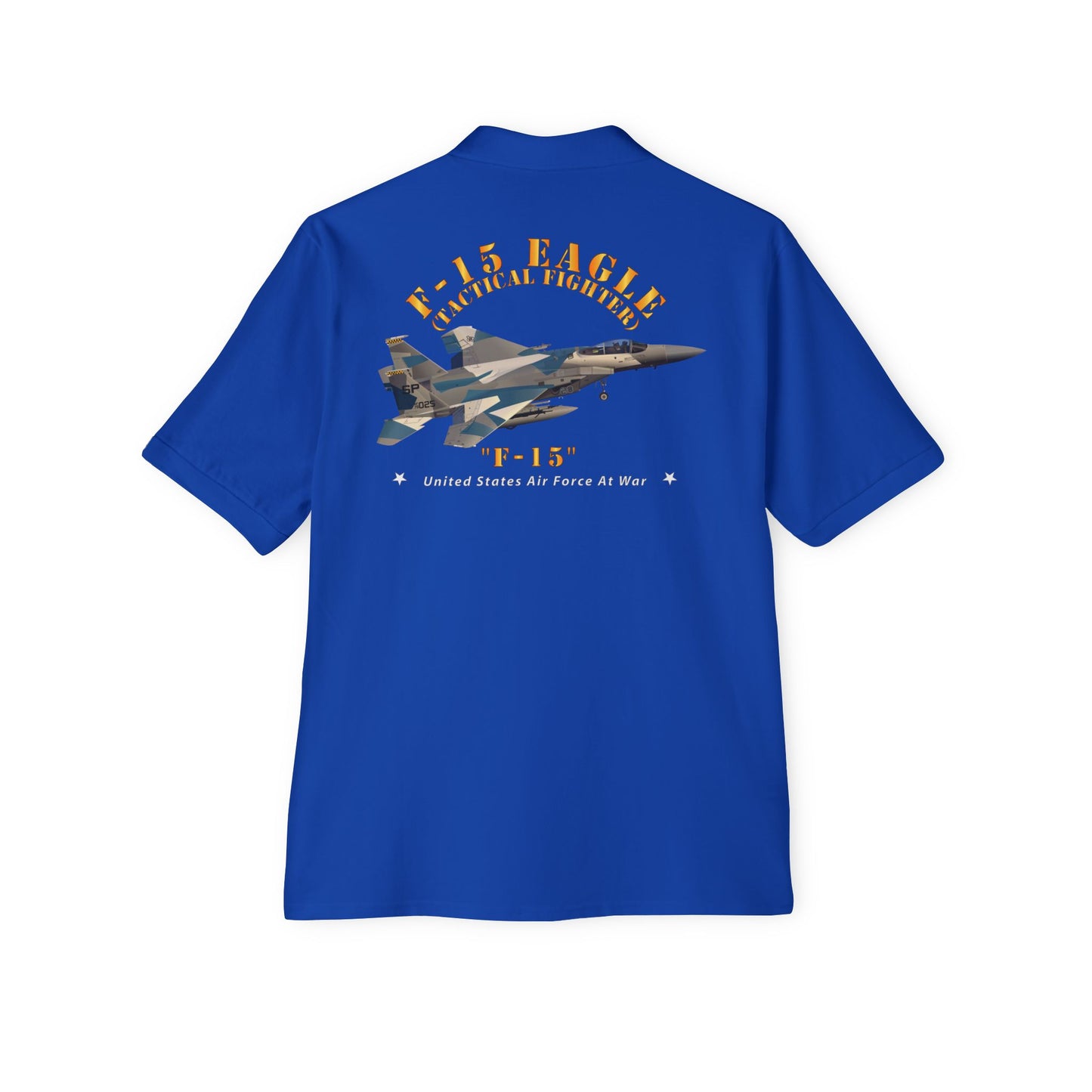 Men's Piqué Polo - USAF - F15 Eagle - F15