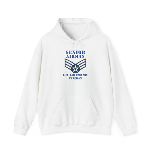 Unisex Heavy Blend Hooded Sweatshirt - USAF - Senior Airman (E4) - 2020 - Veteran