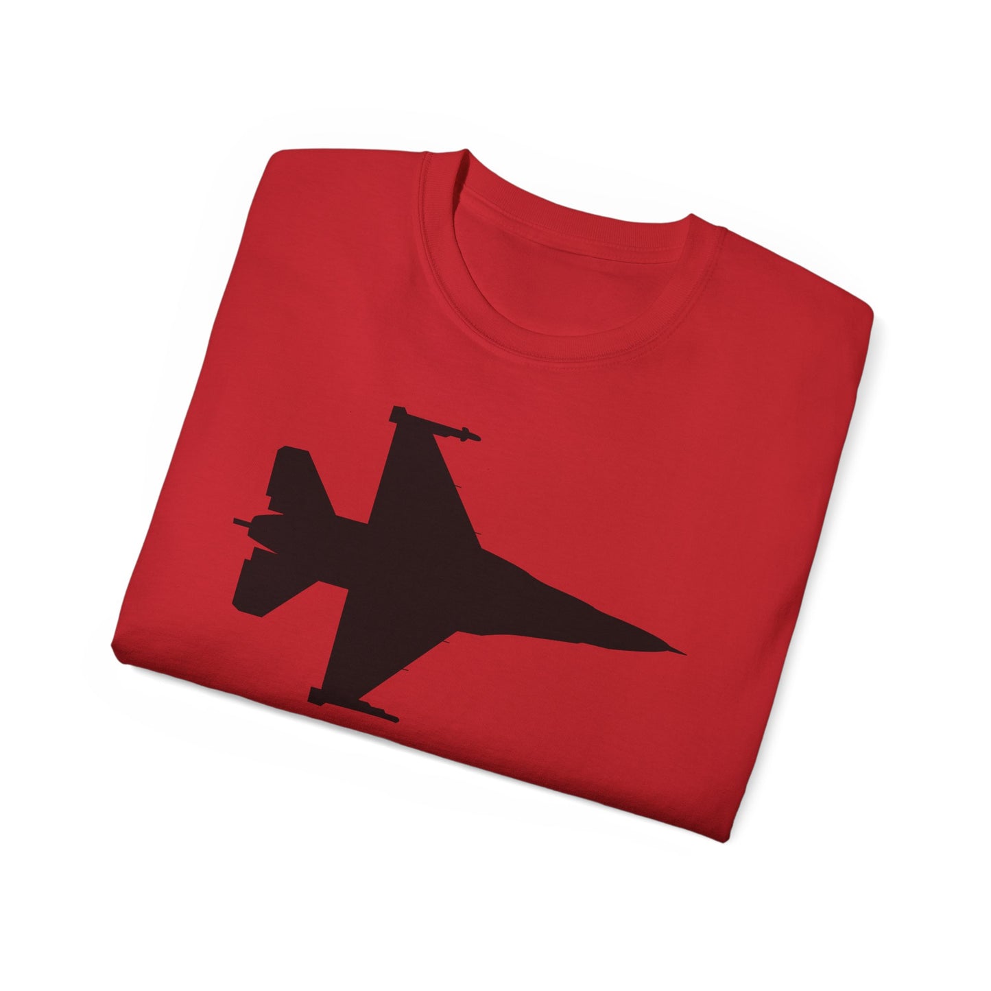 Unisex Ultra Cotton Tee - Aircraft - F-16 -Top - Silhouette - wo Txt X 300