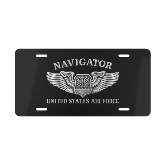 License Plate - USAF - Navigator Badge - United States Air Force - 3D - Enhanced