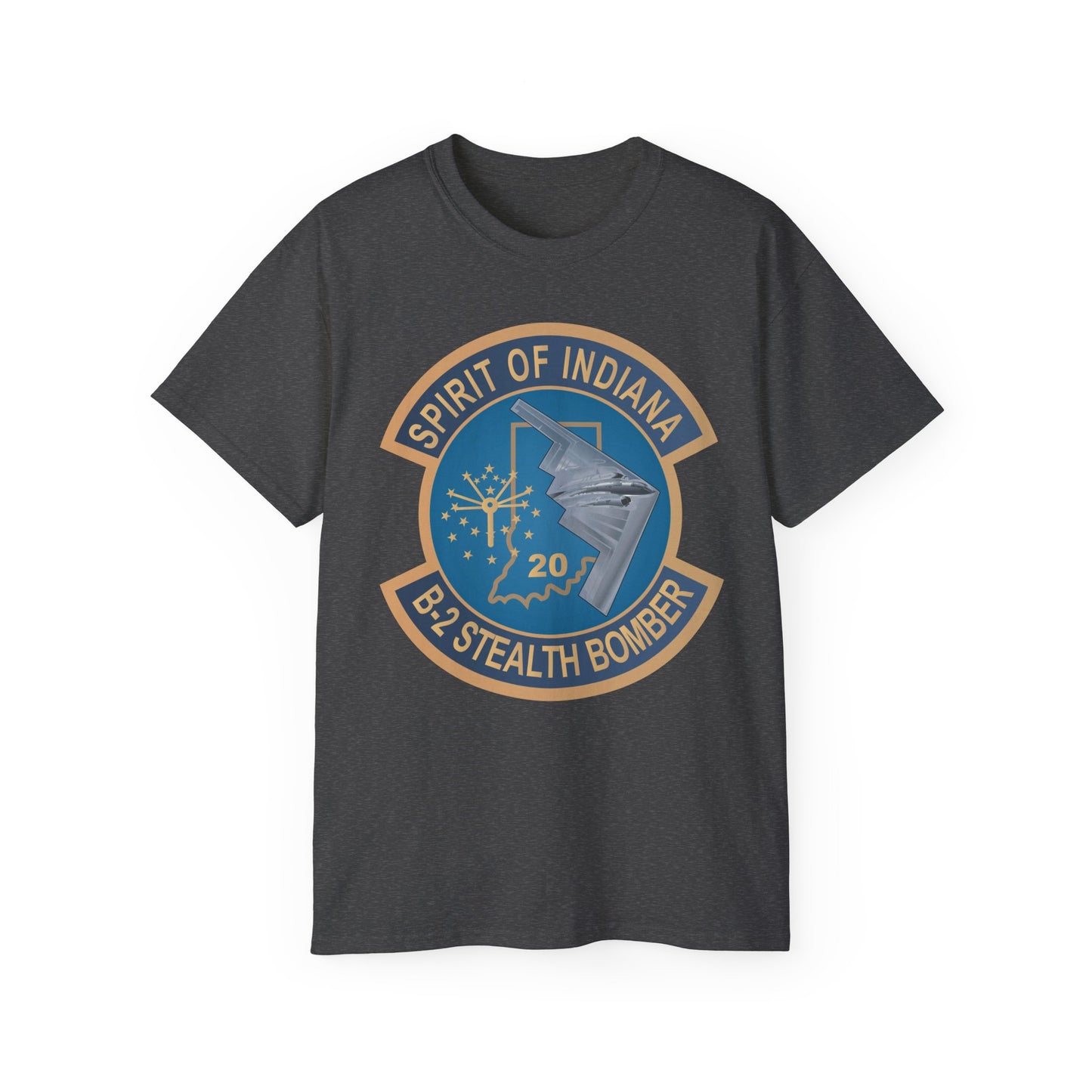 Unisex Ultra Cotton Tee - USAF - B2 - Spirit of Indiana - Stealth Bomber wo txt X 300