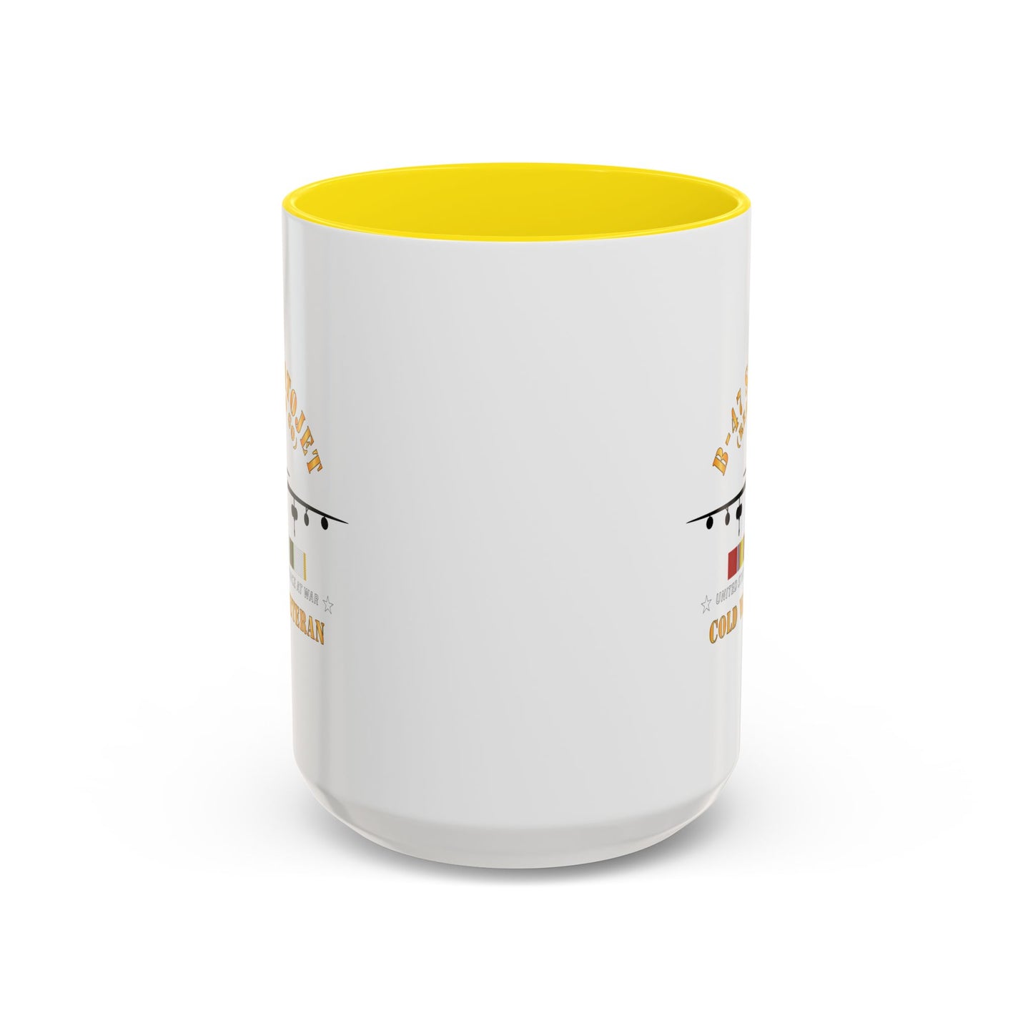 Accent Coffee Mug (11oz & 15oz) - USAF - B-47 Stratojet - Ready to Go - Silhouette - Cold War Veteran X 300