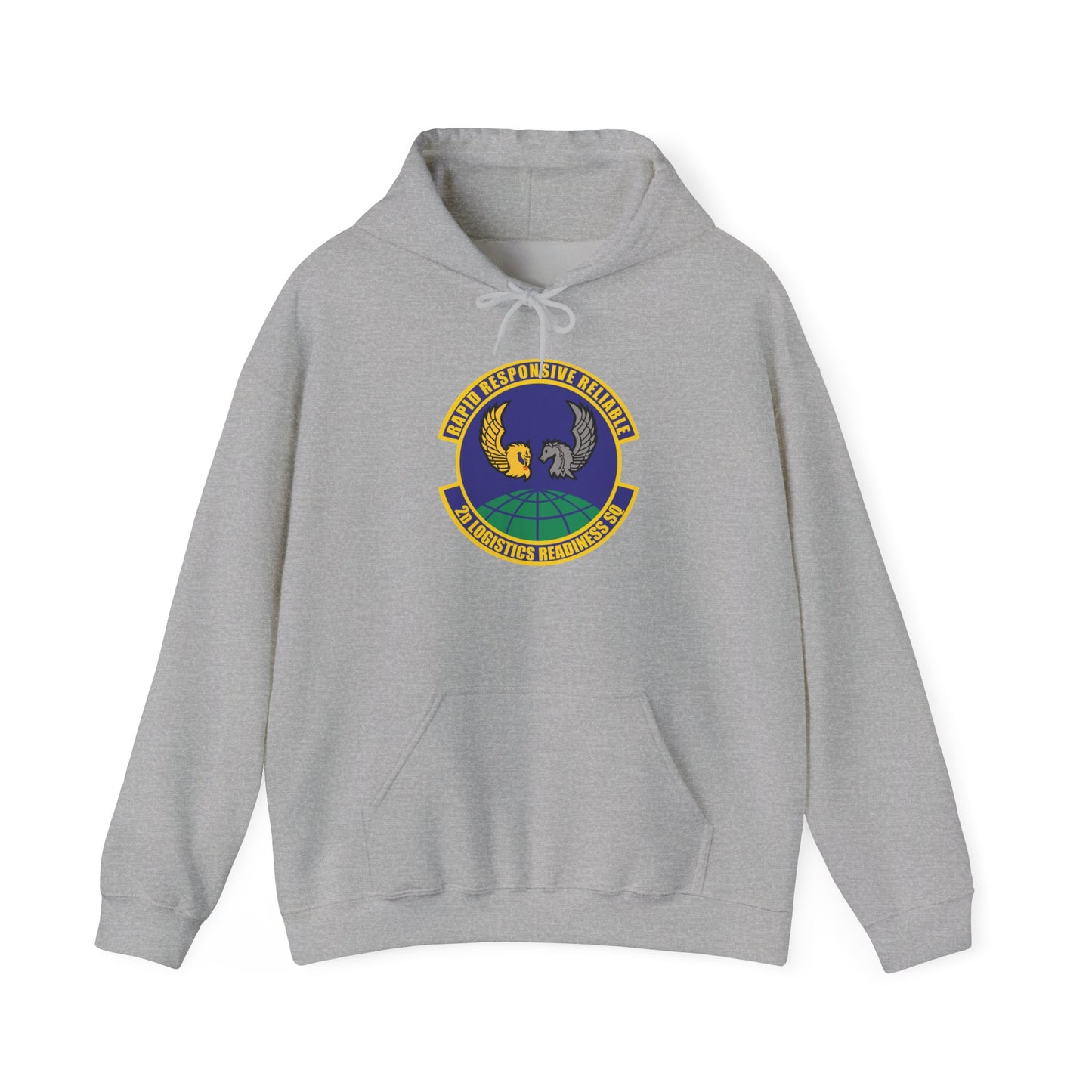 Unisex Heavy Blend Hooded Sweatshirt - USAF - 2d Logistics Readiness Squadron wo txt