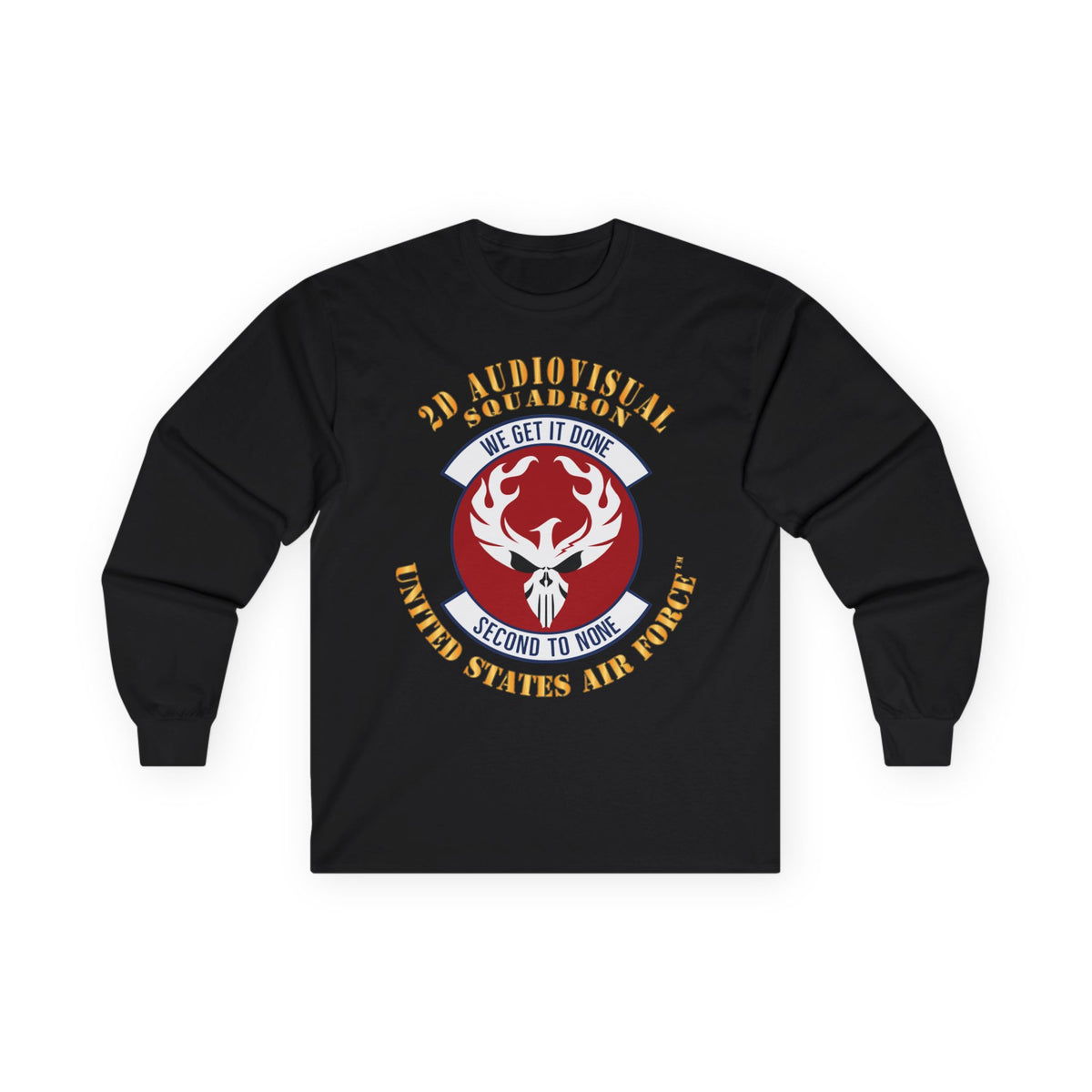 Unisex Ultra Cotton Long Sleeve Tee - USAF - 2d Audiovisual Squadron X 300