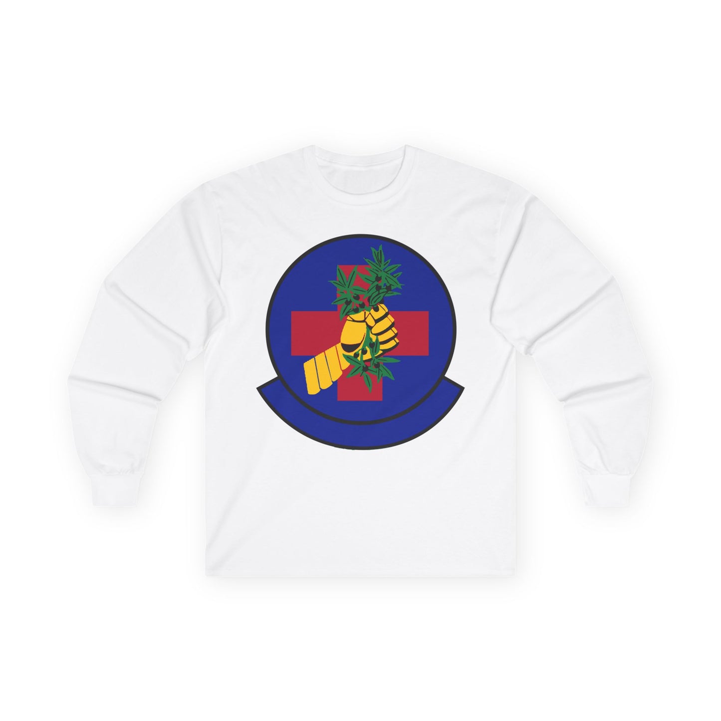 Unisex Ultra Cotton Long Sleeve Tee - USAF - 2nd Healthcare Operations Squadron wo txt