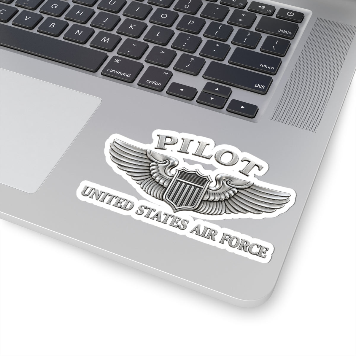 Kiss-Cut Stickers - USAF - Basic Pilot Badge - United States Air Force - 3D - Enhanced