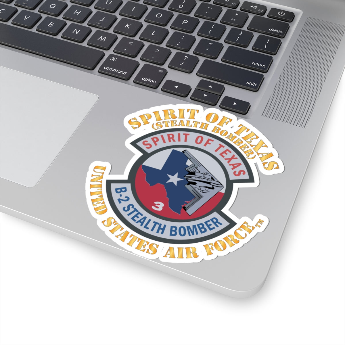 Kiss-Cut Sticker - USAF - B2 - Spirit of Texas - Stealth Bomber X 300