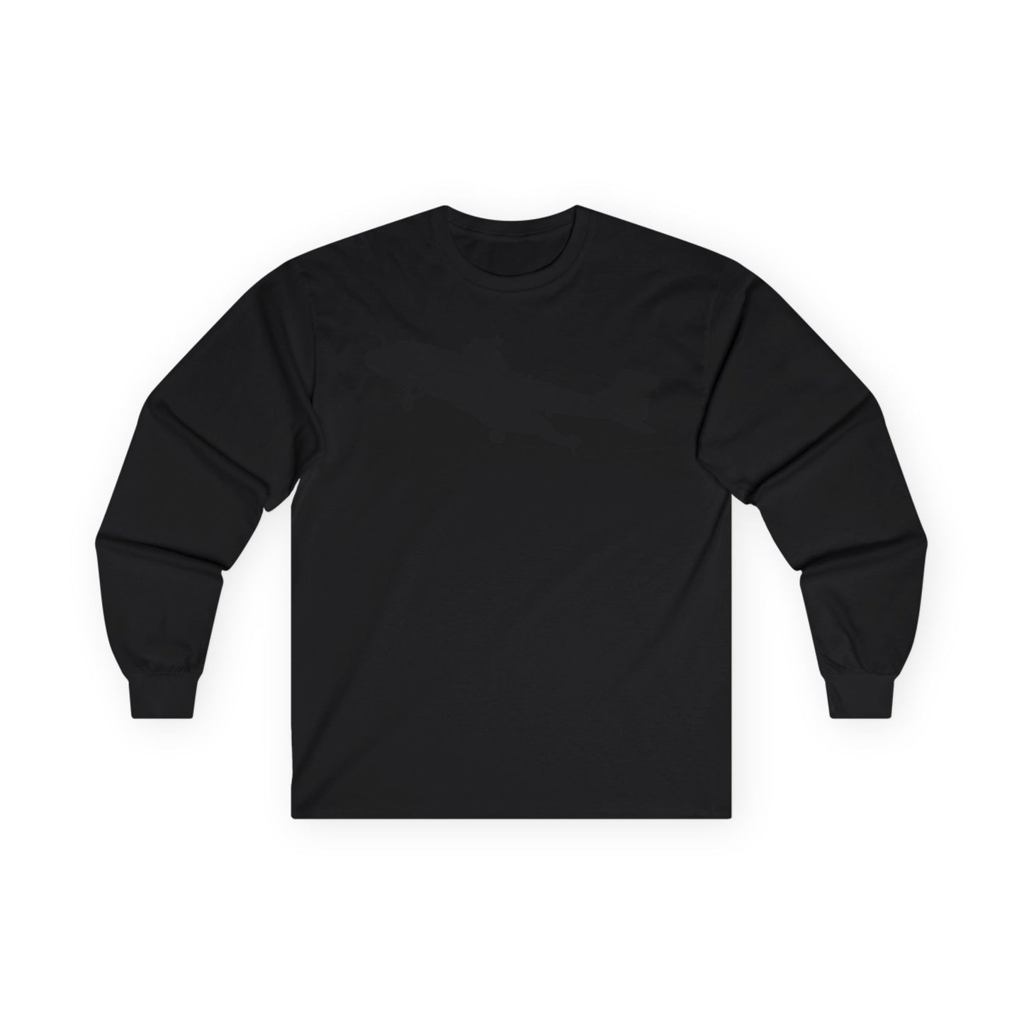Unisex Ultra Cotton Long Sleeve Tee - Aircraft - Navy - A-6A Intruder - Silhouette X 300