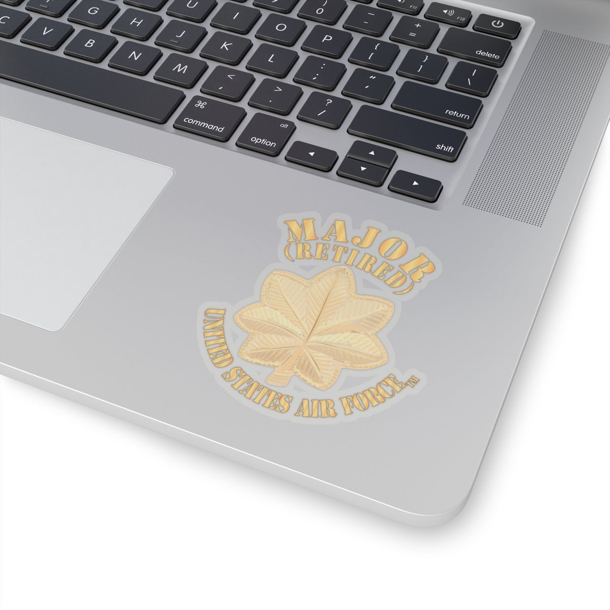 Kiss-Cut Stickers - USAF - Major - Retired X 300
