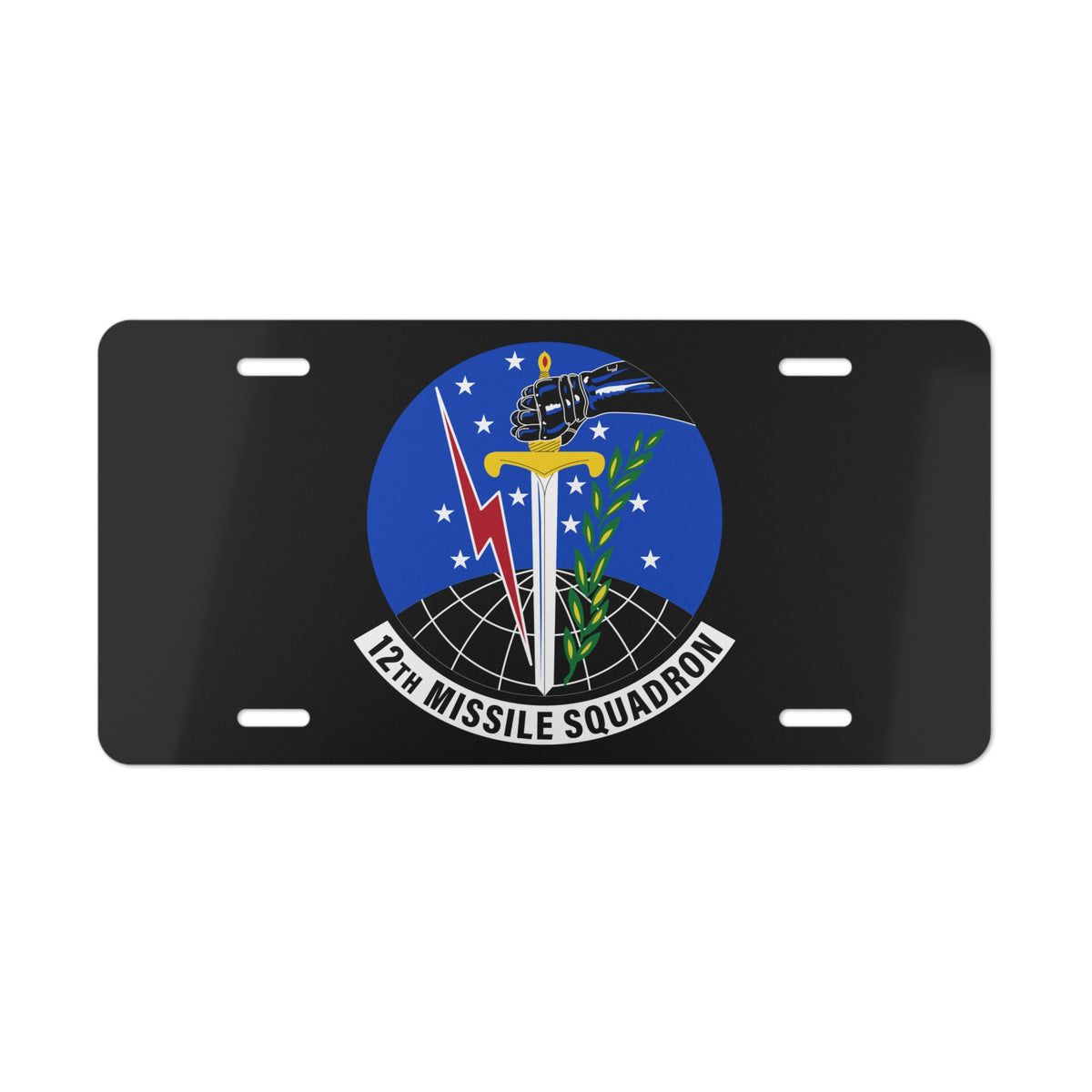 License Plate - USAF - 12th Missile Squadron wo txt