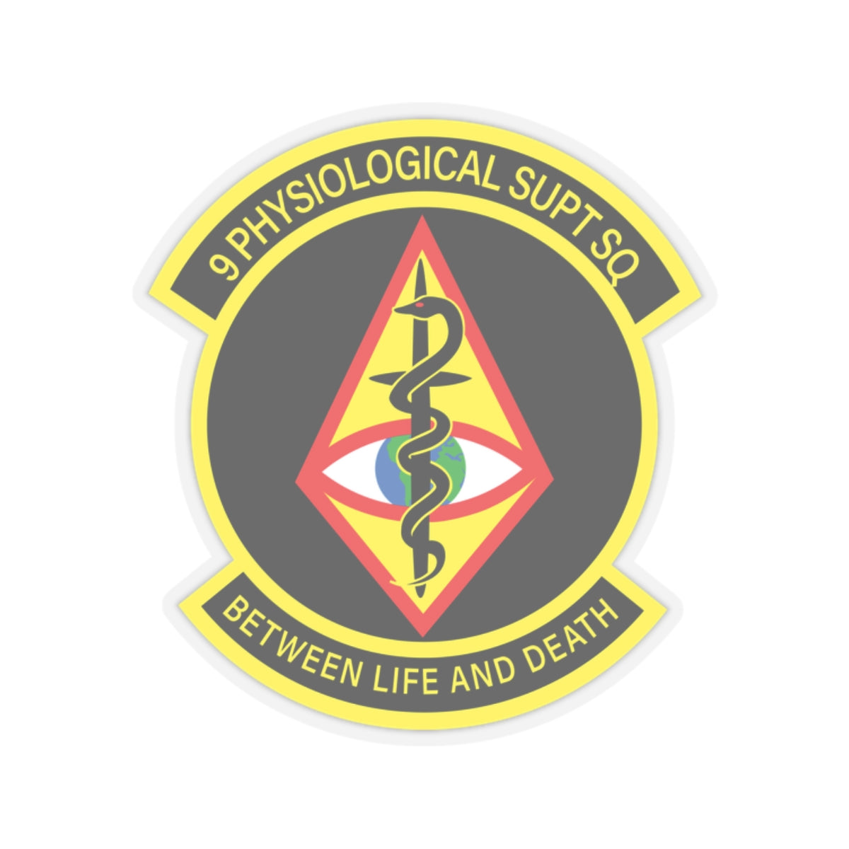 Kiss-Cut Stickers - USAF - 9th Physiological Support Squadron wo txt X 300