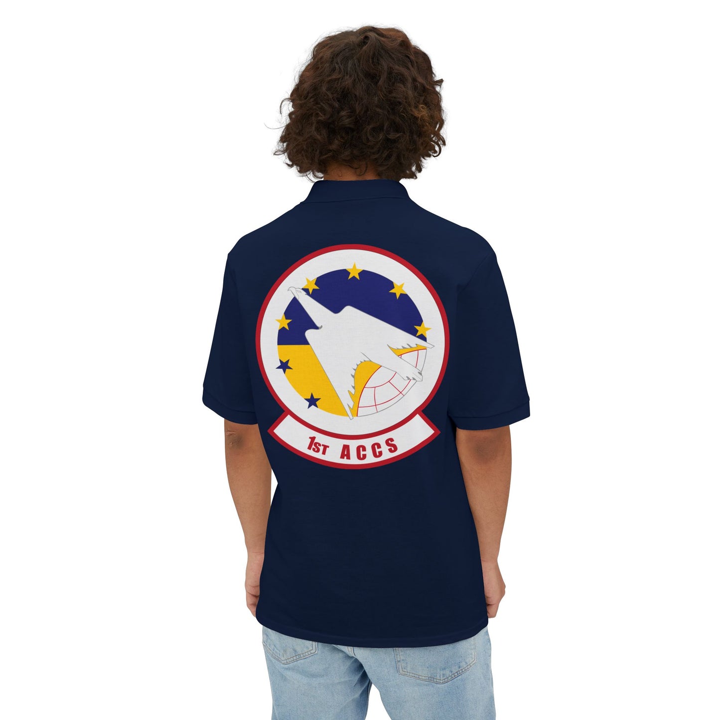 Men's Piqué Polo - USAF - 1st Airborne Command Control Squadron (ACC) wo txt X 300