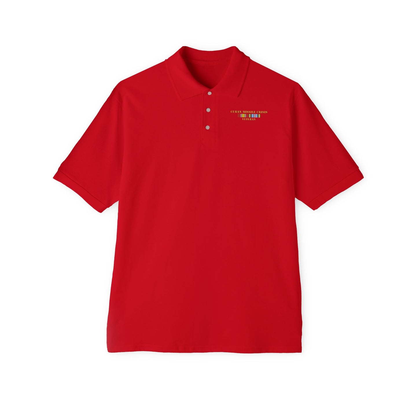 Men's Piqué Polo - USAF - Cuban Missile Crisis w AFEM COLD SVC X 300