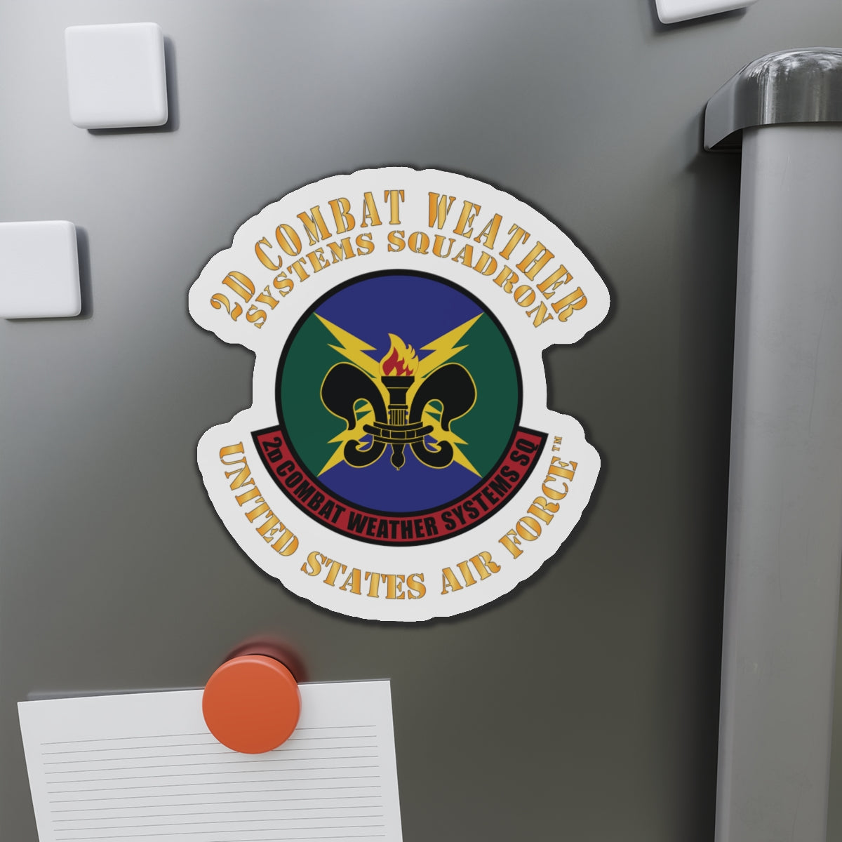 Die-Cut Magnet - USAF - 2d Combat Weather Systems Squadron X 300