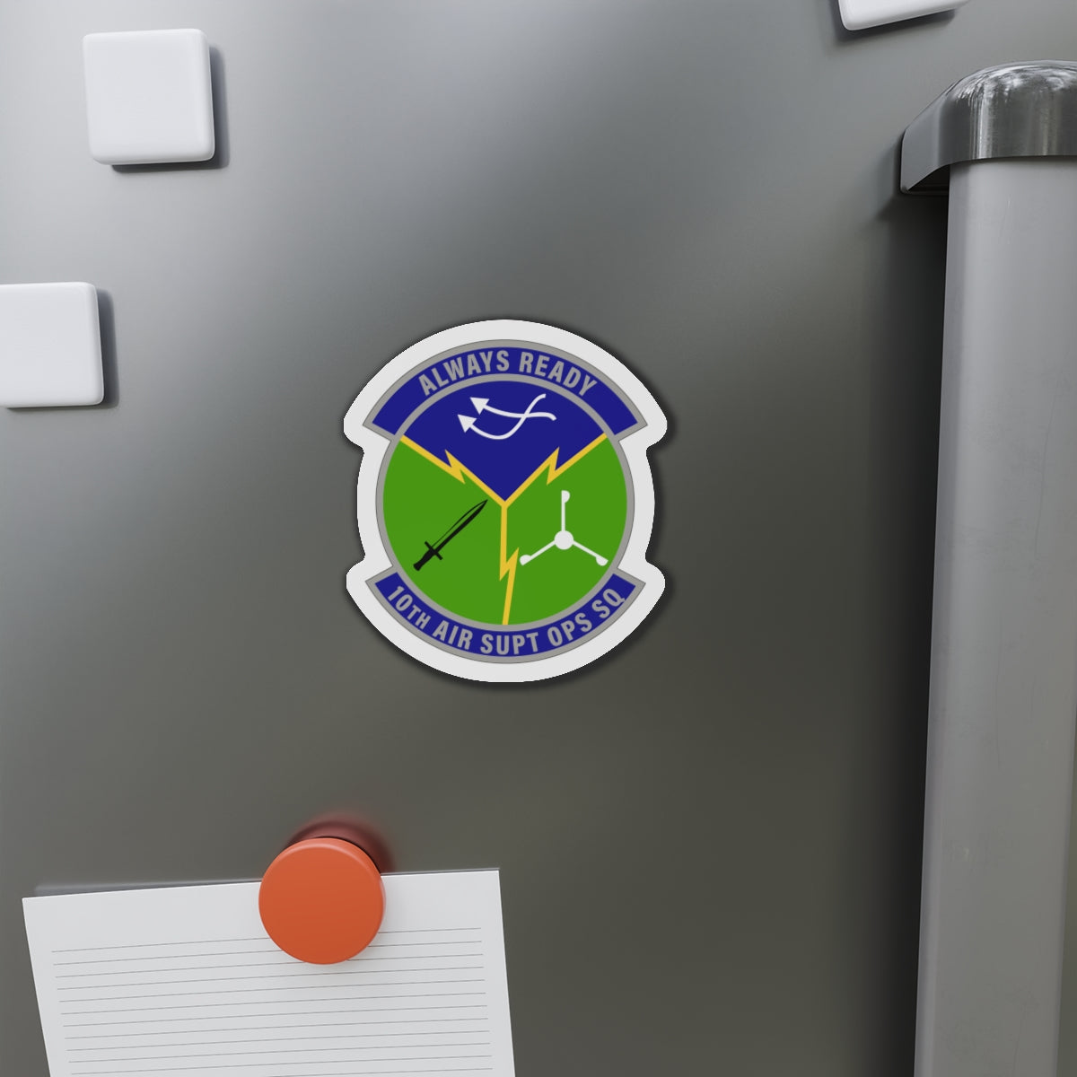 Die-Cut Magnet - USAF - 10th Air Support Operations Squadron wo txt